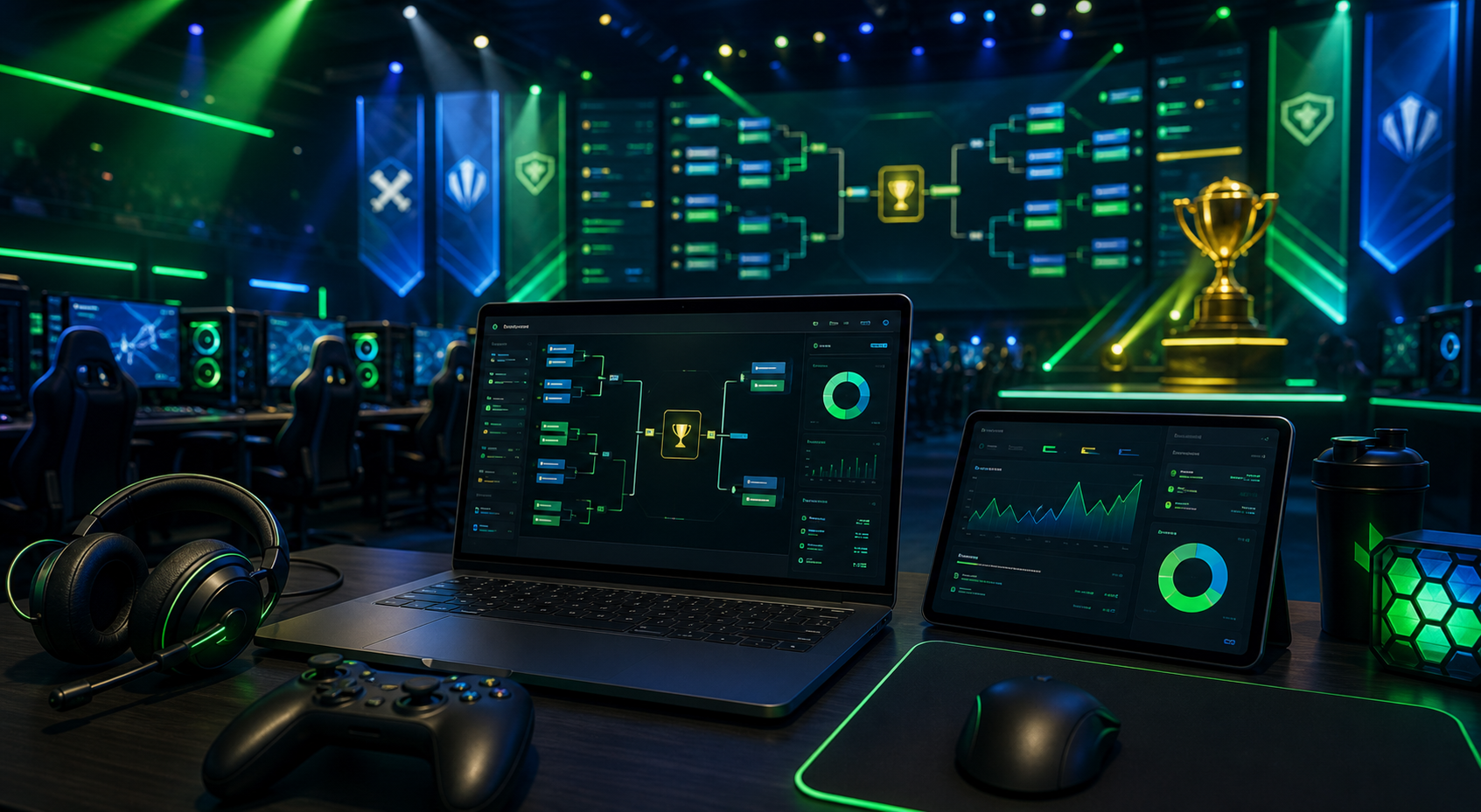 Interface GameHoho pour tournoi esport
